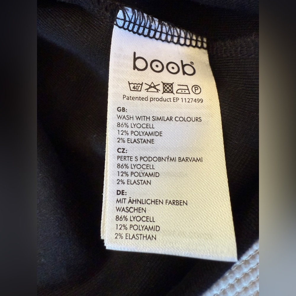 Boob Designs Long Sleeve Boat Neck Black Maternity/Nursing Dress, MSRP $109, XL - Picture 11 of 12